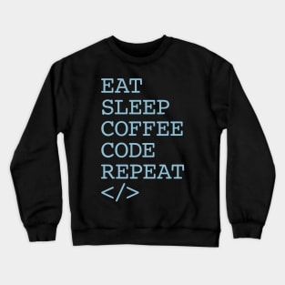 Coffee Code Repeat Crewneck Sweatshirt